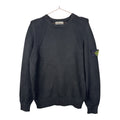 Stone Island 2009 Vintage Black Ribbed-Shoulder Knit Jumper