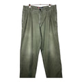 Chaps Ralph Lauren 1990s Vintage Olive Green Pleated Chinos