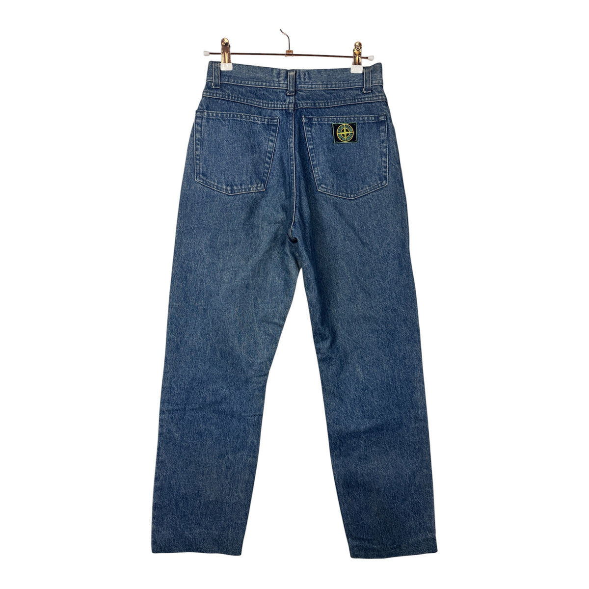 Stone Island 1980s/1990s Vintage Blue Denim Jeans in size 42/28x28