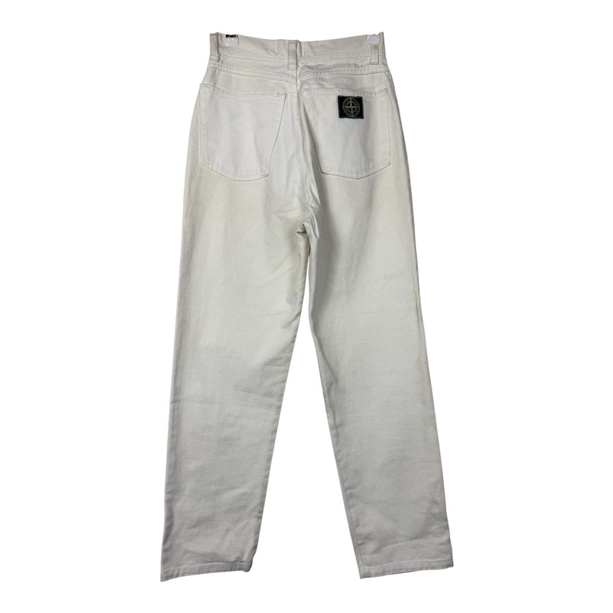 Stone Island 1980s/1990s Vintage Off-White Denim Jeans in size 40 / 26x26