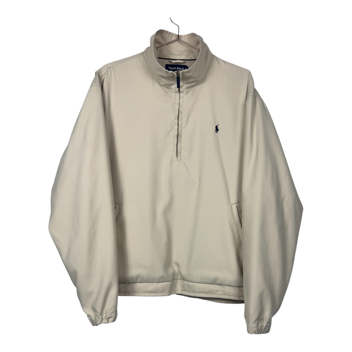 Polo Golf Ralph Lauren Vintage Cream Half-Zip Windbreaker Jacket