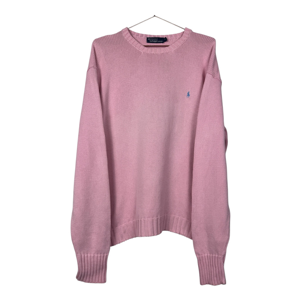 Ralph Lauren Vintage Pink Crewneck Knitted Jumper