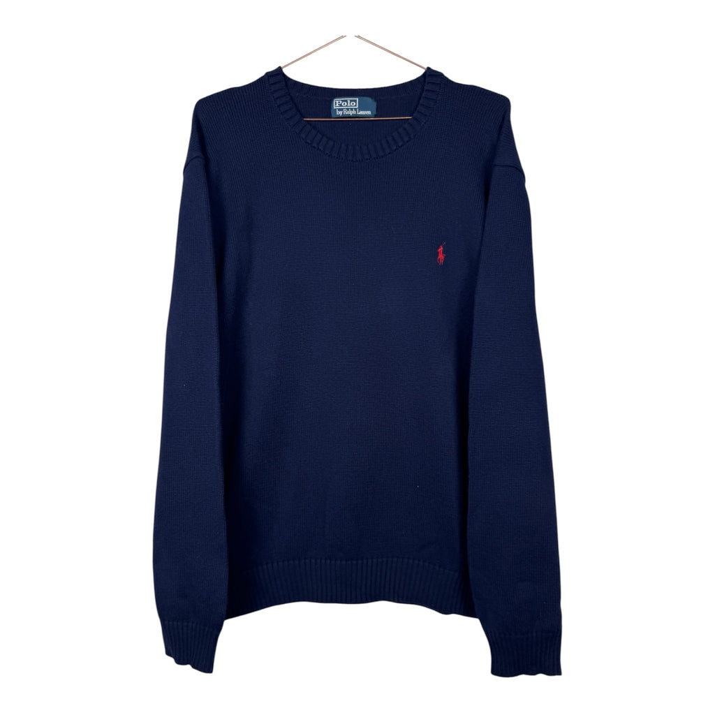 Ralph Lauren Vintage Navy Blue Crewneck Knitted Jumper