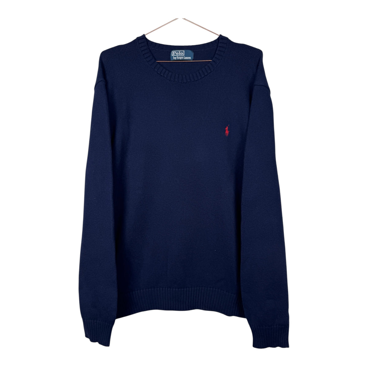 Ralph Lauren Vintage Navy Blue Crewneck Knitted Jumper