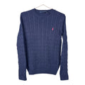 Ralph Lauren Women's Vintage Navy Blue Cable Knit