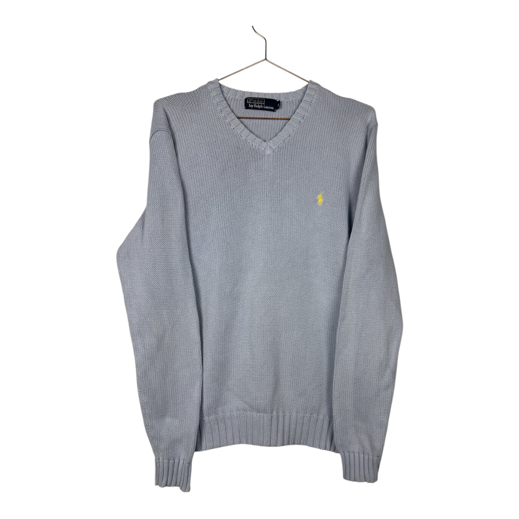 Ralph Lauren Vintage Light Blue V-Neck Knit
