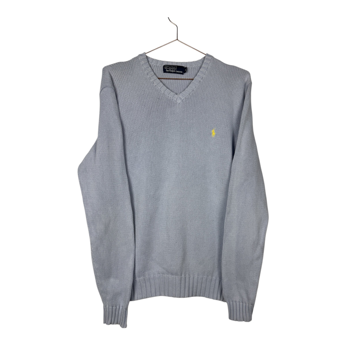 Ralph Lauren Vintage Light Blue V-Neck Knit