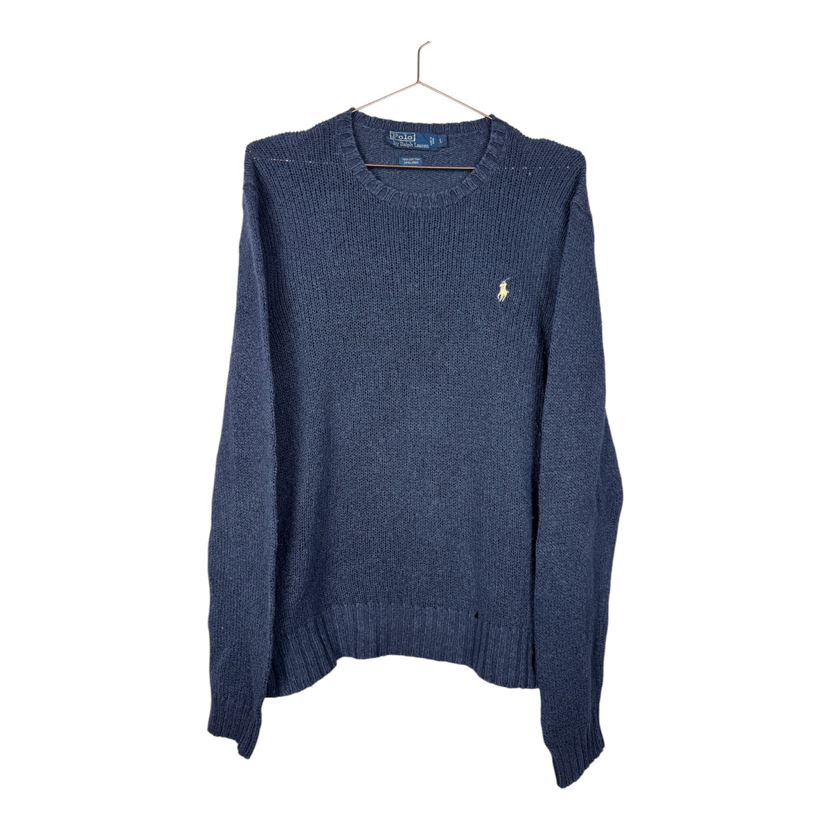 Ralph Lauren Vintage Dark Navy Blue Crewneck Knit Jumper