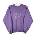 Nike 1990s Vintage Purple Graphic Sweatshirt