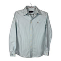 Ralph Lauren Vintage Light Blue Striped Custom Fit Shirt in Women's
