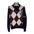 La Martina Vintage Argyle Full-Zip Sweater